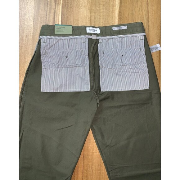 Goodfellow & Co Mens Green Athletic Chino Pants Stretch Slim Tapered Leg 29X30 - Picture 14 of 14